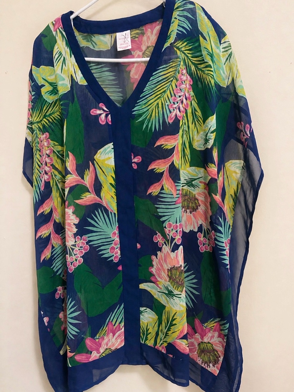 Merona Floral Swim Cover Up Mini Dress